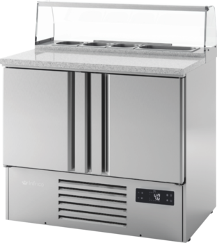 MINI TABLE GN 1/1 POSITIVE PRÉPA PIZZA/SANDWICH
