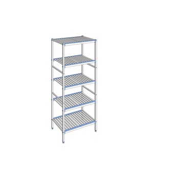 RAYONNAGE CLAYETTES ALU LIGNE 5N L 890XP500XH2050