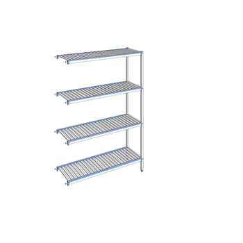 RAYONNAGE CLAYETTES ALU ANGLE 4N L1453XP400XH2050
