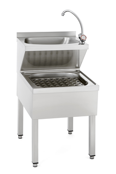 LAVE-MAINS AVEC VIDE-SEAUX PROFONDEUR 700 MM