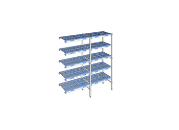 RAYONNAGE CLAYETTES POLY ANGLE 5N L1687XP400XH175