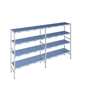 RAYONNAGE CLAYETTES POLY LIGNE 4N L3036XP400XH175