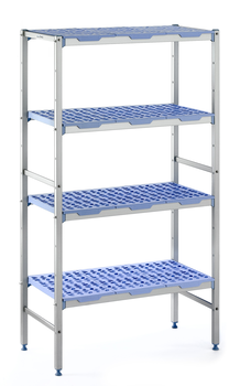 RAYONNAGE CLAYETTES POLY LIGNE 4N L1092XP400XH175