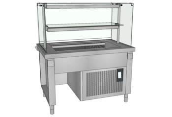 MEUBLE + VITRINE PRESENT L.1350 DL SANS GPE O3