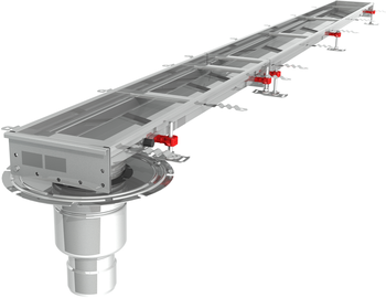 CANIVEAU MODUL 200 - L3000 - HAUT60/70 - INOX 304