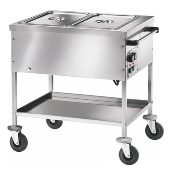 CHARIOT BAIN-MARIE 2 CUVES GN1/1-150