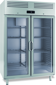 ARMOIRE NEGATIVE GN 2/1 -700/1400L - 2 PTE VITRÉES