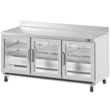 TABLE WORKTOP POSITIVE - 3 PTES VITREES