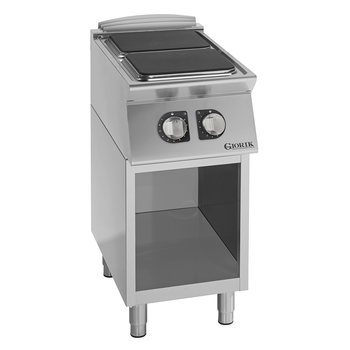 FOURNEAU PLAQUE ÉLECTRIQUE CARRÉE, 2 FEUX