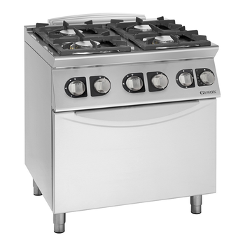 FOURNEAU FEUX VIFS GAZ, 4 FEUX, FOUR ÉLECTRIQUE