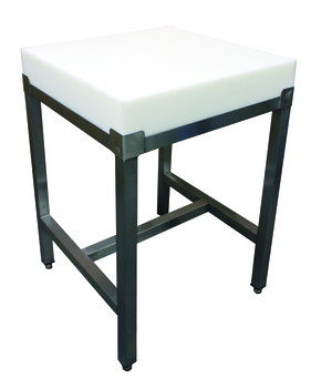 BILLOT POLY 600X600X100 SUR PIETEMENT INOX 304