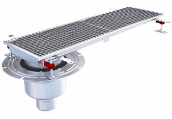 CANIVEAU EPUR INOX COMPLET H-FIRST / CAILLEBOTIS