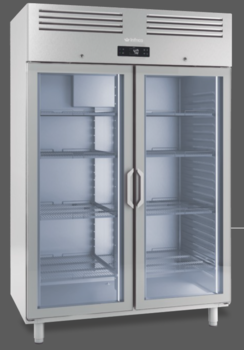 ARMOIRE POSITIVE 2 PORTE VITREE GN 2/1
