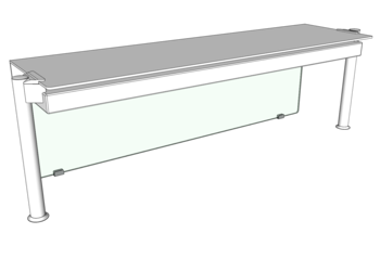 PARE-HALEINE AVANT POUR PRESENTOIRS L.1350 O3