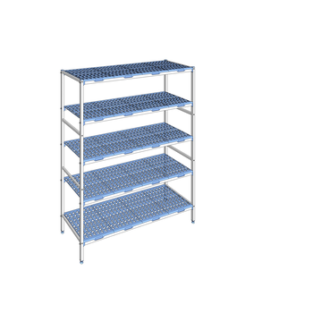 RAYONNAGE CLAYETTES POLY LIGNE 5N L1694XP560XH205