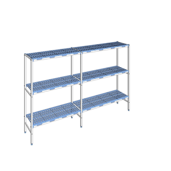 RAYONNAGE CLAYETTES POLY LIGNE 3N L2834XP400XH175