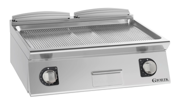 GRIL ÉLECTRIQUE, ACIER CHROMÉ, DOUBLE-RAINURÉE