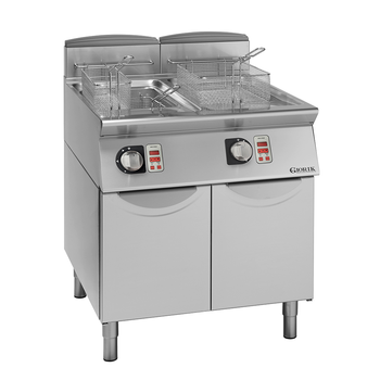 FRITEUSE GAZ, COMMANDES ÉLECTRONIQUES, 2X17 L