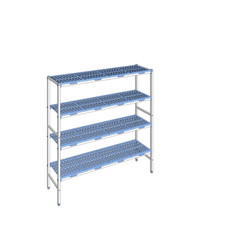 RAYONNAGE CLAYETTES POLY LIGNE 4N L1796XP400XH175