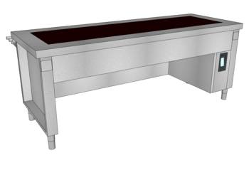 MEUBLE VITRO DESSUS LISSE 2260 6GN1/1 DL O3