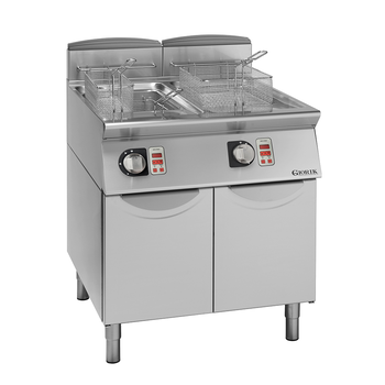FRITEUSE GAZ, COMMANDES ÉLECTRONIQUES, 2X13 L