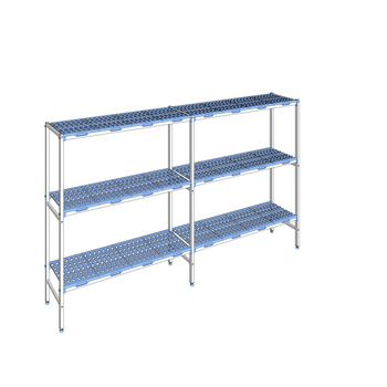 RAYONNAGE CLAYETTES POLY LIGNE 3N L3036XP400XH175