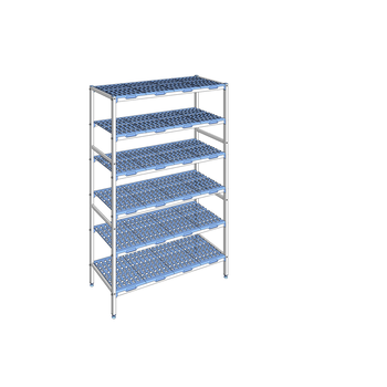 RAYONNAGE CLAYETTES POLY LIGNE 6N L1394XP500XH205
