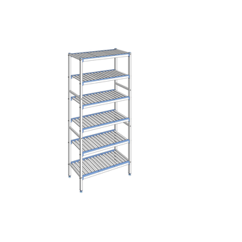 RAYONNAGE CLAYETTES ALU LIGNE 6NV L 992XP400XH2050