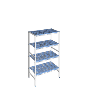 RAYONNAGE CLAYETTES POLY LIGNE 4N L1092XP500XH175
