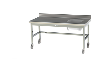 TABLE DU CHEF CUVE A DROITE HAUTEUR VARIABLE RAYON