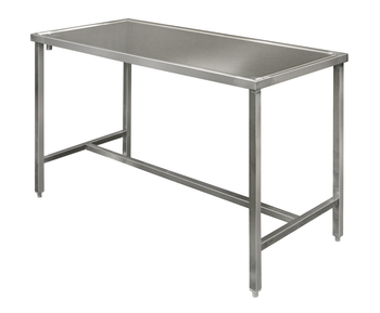 TABLE DE DEBARRASSAGE CENTRALE INOX 304 SANS TVO,
