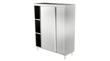 ARMOIRE HAUTE INOX P.COULISSANTES