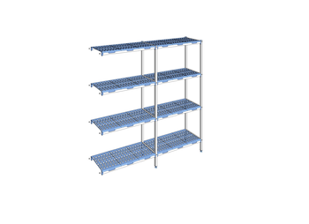 RAYONNAGE CLAYETTES POLY ANGLE 4N L2091XP400XH205