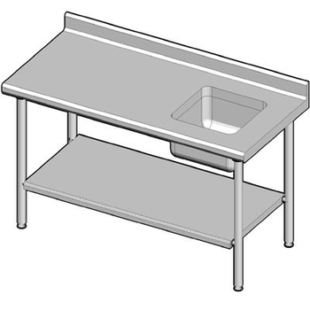 TS15N CHEF 70X150 D. + ETAGERE SANS ROBINET