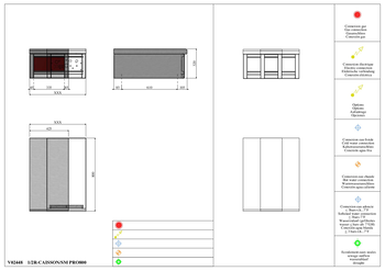 RÉCHAUD 425 MM + CAISSON SUR MESURE