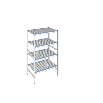 RAYONNAGE CLAYETTES ALU LIGNE 4N L1092XP560XH1750