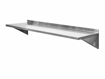 ETAGERE MURALE PLEINE INOX 304, CONSOLES