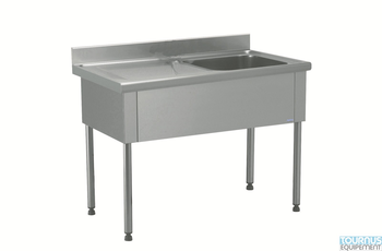 PLONGE BATTERIE 1BAC 1500X800 EG GAU SANS ROBINET