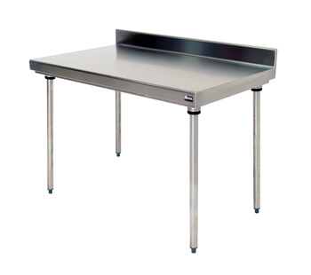 TABLE ADOSSEE DEMONTABLE INOX 304 EP. 15/10 EME