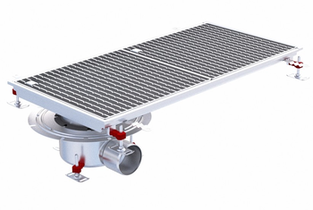 CANIVEAU EPUR INOX COMPLET H-FIRST / A BARREAUX