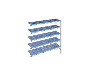 RAYONNAGE CLAYETTES POLY ANGLE 5N L1755XP400XH175