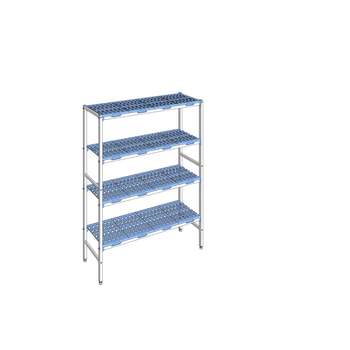 RAYONNAGE CLAYETTES POLY LIGNE 4N L1394XP400XH175