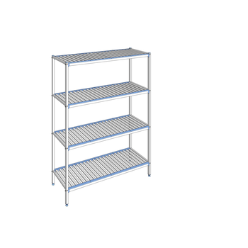 RAYONNAGE CLAYETTES ALU LIGNE 4N L1594XP500XH2050