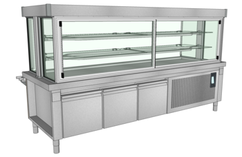 MEUBLE HOD VIT 2 N 2590 RESERVE 3GN1/1 GPE B3