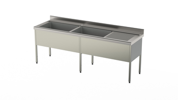 PLONGE A BATTERIE 2400X700 EG. A DROITE -2 CUVES 8