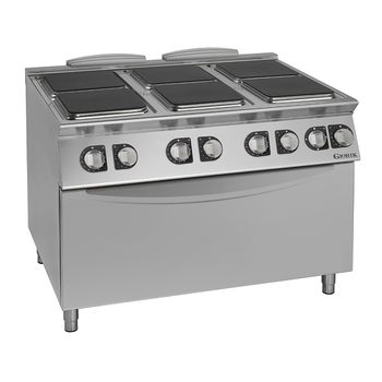 FOURNEAU PLAQUE ÉLECTRIQUE CARRÉE, 6 FEUX