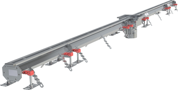 CANIVEAU MODUL 20 - L3500 - HAUT70/80 - INOX 304