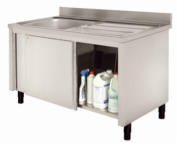 MEUBLE PLONGE 1200 1 BAC EGOUTTOIR A DROITE