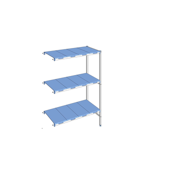 RAYONNAGE CLAYETTES POLY ANGLE 3N L1251XP500XH1750
