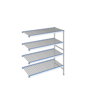 RAYONNAGE CLAYETTES ALU ANGLE 4N L1553XP560XH1750